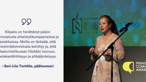 Finnish Comms Awards kasvaa: oma kategoria hyväntekeväisyysjärjestöille